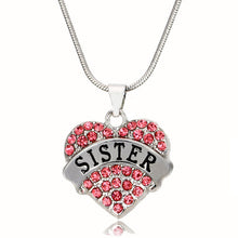 Load image into Gallery viewer, XIAOJINGLING Best Selling Pink Crystal Heart Pendants Necklace