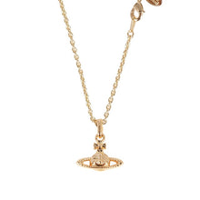 Load image into Gallery viewer, XIAOJINGLING Silver Gold Black Rose Gold Saturn Pendant Necklace