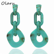 Load image into Gallery viewer, Olaru Bohemian korean stone Stud Earring