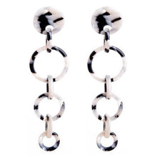 Load image into Gallery viewer, Olaru Vintage Long Acetate plate Star Stud Earrings