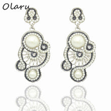 Load image into Gallery viewer, Olaru Jewelry Good quality Bohemia NEW Fashion Jewelry Pearl Drop Earring