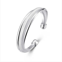 Load image into Gallery viewer, 925 Sterling Silver Jewelry Female Simple Bar Round Stick Double High Quality mix Bracelet