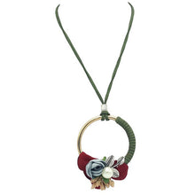 Load image into Gallery viewer, Olaru Extendy 2017 New Hot Creative Flowe Round Pendant Necklace