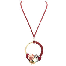 Load image into Gallery viewer, Olaru Extendy 2017 New Hot Creative Flowe Round Pendant Necklace